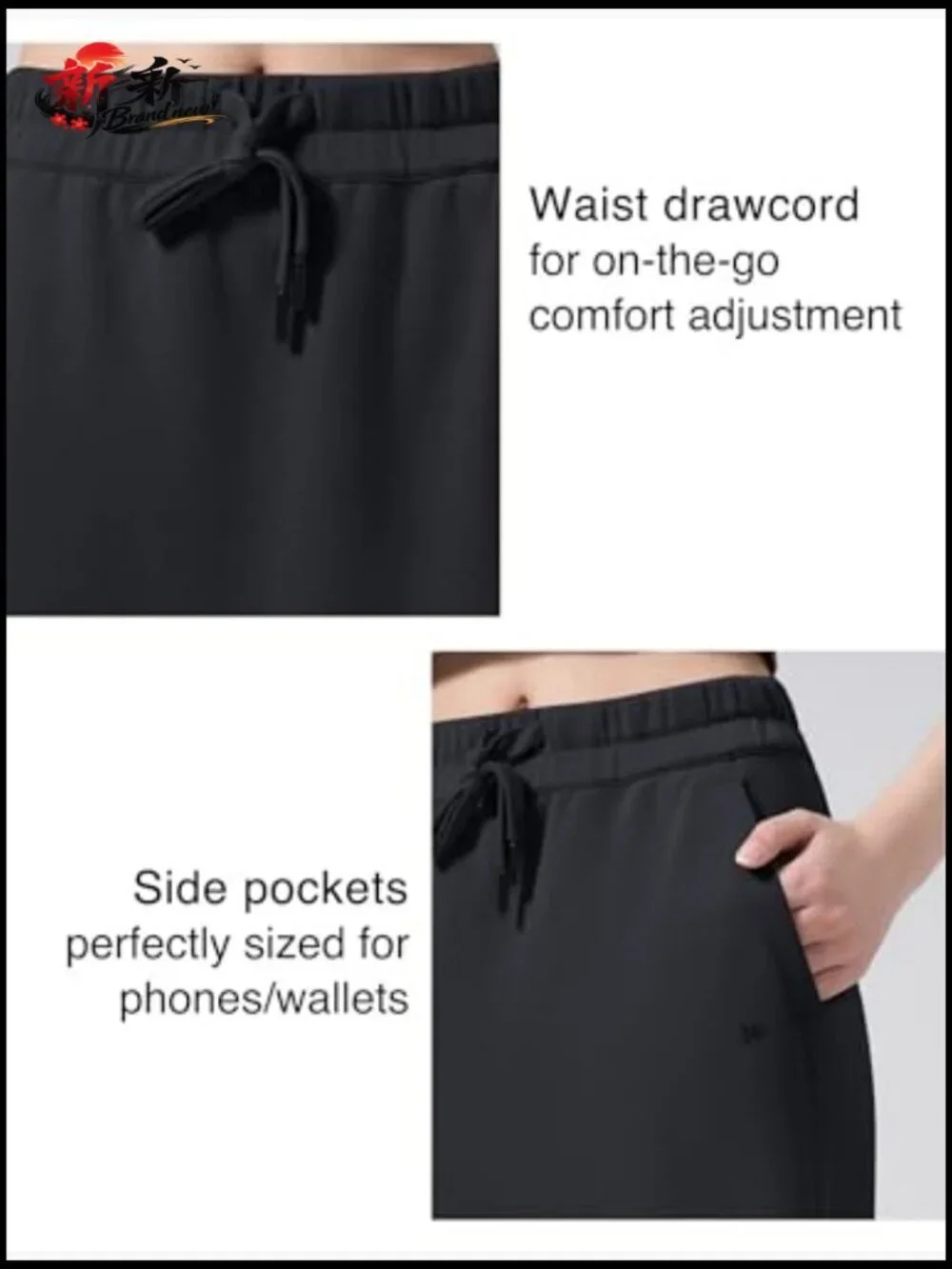 Midi Length Athletic Skirt High Waist Tennis Skort with Pockets